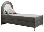 BOXBETT NEST 90/180 Dunkelgrau Velvet hydrophob - H3