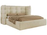 POLSTERBETT FLONELLE CLASSIC 180/200 - Creme Velvet - Pocket-Matratze