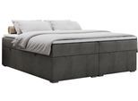 BOXBETT BESS 180/200 Dunkelgrau Velvet - H4