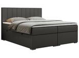 BOXBETT LOPE 140/200 - Dunkelgrau Kunstleder - H3