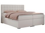 BOXBETT CARMEN 160/200 Weiß Kunstleder - H3