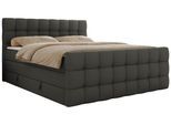 BOXSPRINGBETT ALTIVO KING DUO 200/200 - Grau Kunstleder - H3
