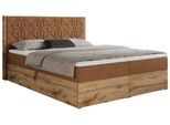 BOXBETT NESSI - 180/200 Orange Struktur - H4