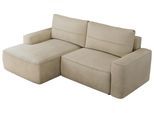 ECKSOFA BELLUNO L Beige Velvet - Links