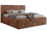 POLSTERBETT TILIANO CLASSIC 140/200 - Orange Cord - Schaum-Matratze