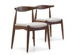 STUHL 2er-Set Corzo Nussbaum Farbe