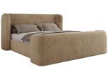 POLSTERBETT EMORA CLASSIC DUO 180/200 - Beige Plüsch - Pocket-Matratze
