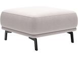 Polsterhocker "Tossa, smarte Ergänzung für dein Wohnzimmer, Breite 73 cm", beige (weiß), B:73cm H:43cm T:73cm, 100% Polyester, SCHÖNER WOHNEN-KOLLEKTION, Hocker, Polsterhocker, Flexibler Komfort, edle Optik & saugroboterfreundlich
