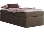 BOXBETT ZERO 90/200 - Braun Velvet - H4 - Topper T25
