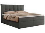 BOXBETT PREMIUM 10 180/200 Dunkelgrau Kunstleder - H3