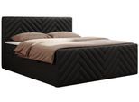 BOXBETT PARIS DUO 120/200 - Schwarz Kunstleder - H3