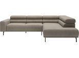 Ecksofa "Tossa, Modernes Design trifft smarte Funktione, Breite 273 cm", beige (sand), B:276cm H:71cm T:219cm, 95% Polyester, 5% Nylon, SCHÖNER WOHNEN-KOLLEKTION, Sofas, Ecksofa, Motorischer Sitzvorzug, Kopfteil-Funktion & Saugroboter-Höhe