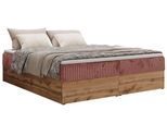 BOXBETT WOOD ZERO 140/200 - Rosa Cord - H3 - Topper Visco