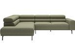 Ecksofa "Tossa, Modernes Design trifft smarte Funktione, Breite 273 cm", grün (turtle melange), B:276cm H:71cm T:219cm, 24% Polyester, 76% Polyacryl, SCHÖNER WOHNEN-KOLLEKTION, Sofas, Ecksofa, Motorischer Sitzvorzug, Kopfteil-Funktion & Saugroboter-Höhe