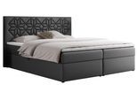 BOXBETT LEILA 180/200 Dunkelgrau Kunstleder - H4