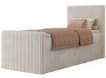 BOXBETT TILIANO DUO 90/200 - Beige Cord - H4 - Topper T25 - Rechts Seite