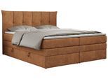 BOXSPRINGBETT PREMIUM 10 KING 140/200 Orange Struktur - H3