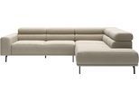 Ecksofa "Tossa, Modernes Design trifft smarte Funktione, Breite 273 cm", beige (nature), B:276cm H:71cm T:219cm, 88% Polyester, 12% Polyacryl, SCHÖNER WOHNEN-KOLLEKTION, Sofas, Ecksofa, Motorischer Sitzvorzug, Kopfteil-Funktion & Saugroboter-Höhe