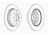 FERODO Bremsscheibe ddf002 267mm 9mm für ALFA ROMEO Fiat