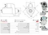 AS-PL Starter s6047 für HONDA ROVER