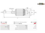 AS-PL Anker, Starter sa5002 600mm für MITSUBISHI