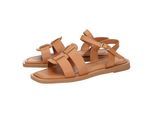 Sandale SIOUX "Molsirka-702", Damen, Gr. 37 (UK 4), braun (cognac), Obermaterial: 100% Kalbsnappaleder CANA. 100% Gummi rubber., Schuhe Sandale