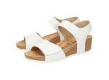 Sandale SIOUX "Yagmur-700", Damen, Gr. 42 (UK 8), weiß, Obermaterial: 100% Lammnappaleder LANA. 100% Gummi rubber., Schuhe Sandale