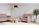 BRUNO Schlafsessel 70cm in Blush Rosa | praktische Größe | stabiles Massivholz & Boxspringkomfort