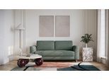 BRUNO Schlafsofa 160cm in Forest Green Grün | Klassik | stabiles Massivholz & Boxspringkomfort