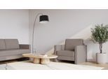 BRUNO Schlafsessel 70cm in Taupe Grau-Beige | praktische Größe | stabiles Massivholz & Boxspringkomfort
