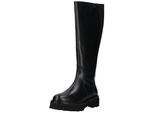 Stiefel LAZAMANI "Lazamani Stiefel Leder", Damen, Gr. 37, schwarz, Leder, Schuhe Stiefel