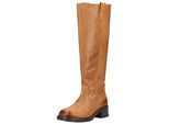 Stiefel STEVE MADDEN "STEVE MADDEN Stiefel Leder", Damen, Gr. 41, tan, Leder, Schuhe Stiefel