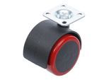 BGS Do it yourself Lenk-Doppelrolle rot/schwarz 50 mm (80336)