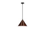Möbelix , Schwarz, Nussbaumfarben , Metall , 25x110x25 cm , RoHS, Europäischer Sicherheitsstandard , einfach zu transportieren , Beleuchtung, Innenleuchten, Hängeleuchten