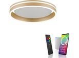 LED Deckenleuchte "Q-VITO", messingfarben matt, 1, Ø 40cm, 1 Stk., NEUHAUS Q SMART HOME LIGHTS, Leuchten, LED Deckenleuchte