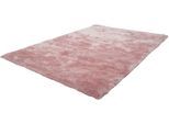 Hochflor-Teppich OBSESSION "My Curacao 490", pink, B:60cm H:35mm L:110cm, Mikropolyester, Teppiche, Uni-Farben, sehr weicher Kuschelflor, handgetuftet