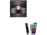 LED Wandleuchte "Q-MIA", schwarz (anthrazit), 2, H: 12,5cm, 1 Stk., NEUHAUS Q SMART HOME LIGHTS, Leuchten, LED Wandleuchte