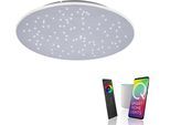 LED Deckenleuchte "Q-NIGHTSKY", aluminiumfarben, 1, Ø 48,5cm, 1 Stk., NEUHAUS Q SMART HOME LIGHTS, Leuchten, LED Deckenleuchte