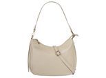 Umhängetasche CLUTY, Mädchen, Gr. B/H/T: 31cm x 24cm x 7cm onesize, beige, Leder, leicht glänzend, unifarben, Taschen Umhängetasche, echt Leder, Made in Italy