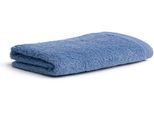 Badetuch MÖVE "Superwuschel", blau (cornflower), B:100cm L:160cm, Walkfrottee, Baumwolle, Handtücher, Badetuch, Badetuch mit Bordüre, 100% Premium Cotton Baumwolle, einfarbig, weich