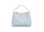Schultertasche TONI & FRIENDS "Murnau", Mädchen, Gr. B/H/T: 36cm x 28cm x 13cm onesize, hellblau, Leinen, Taschen Schultertasche, Leinen Stoff Tasche