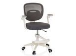 hjh OFFICE Kinderdrehstuhl KIDDY SMART Stoff / Netzstoff mit abklappbaren Armlehnen