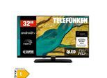 Telefunken D32Q751X2CW QLED Fernseher 32 Zoll Android Smart TV Full HD, HDR TV, Triple-Tuner (2026)