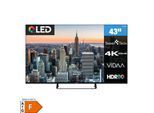 Smart Tech 43QV02V QLED Fernseher 43 Zoll Smart TV VIDAA HDR Fernseher mit 4K UHD, Bluetooth (2026)