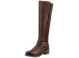 Stiefel REMONTE "Remonte Stiefel Glattleder", Damen, Gr. 38, mahagony, Glattleder, Schuhe Stiefel