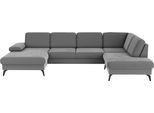 Wohnlandschaft SIT & MORE "Morris Jubi", grau, B:335cm H:82cm T:212cm, 95% Polyester 5% Polyamid, Sofas, Wohnlandschaft, wahlweise mit Armteilverstellung, Bettfunktion & Bettkasten