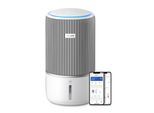 Kombigerät Luftbefeuchter und -reiniger PHILIPS "AC3420/10 PureProtect Water 3400 Series, Luftreinigungsrate 300 m³/h", weiß (silber, arktisweiß), B:28,5cm H:52cm T:28,5cm, Luftreiniger, mit HEPA-& Aktivkohlefilter, 650 ml/h Befeuchtungsrate, WLAN, Air+ App