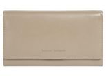 Geldbörse BRUNO BANANI, Damen, beige, Leder, leicht glänzend, unifarben, Kleinlederwaren, echt Leder
