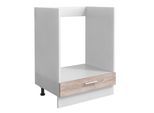 Herdumbauschrank VCM "Ofenschrank Breite 60 cm Herdschrank Küche Esilo F", braun (weiß, sonoma, eiche), B:60cm T:46cm, Obermaterial: 100% Holz Wood., Schränke, Herdumbauschrank