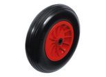 BGS Do it yourself Schubkarrenrad PU, rot/schwarz 400 mm (80655)